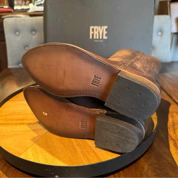 Frye  Brown Leather cowboy Boots - Picture 4 of 5